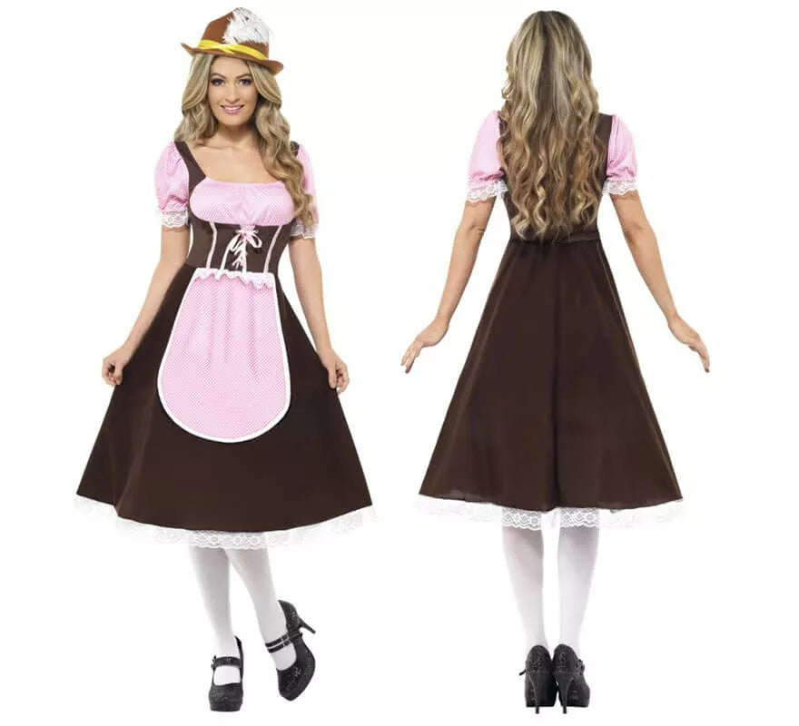Translation missing: it.Disfraz de Tabernera Largo Mujer para Oktoberfest
