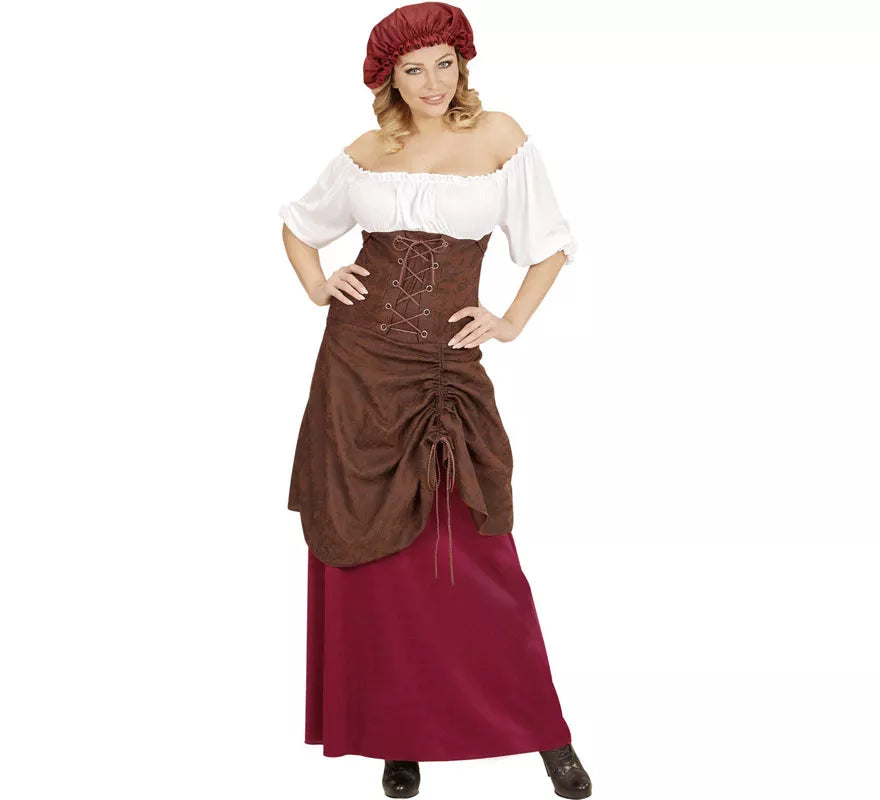 Translation missing: es.Disfraz de Tabernera Medieval Alegre para mujer
