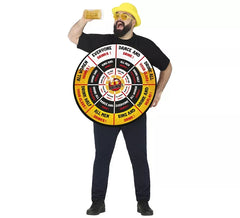 Costume da uomo con bersaglio per freccette