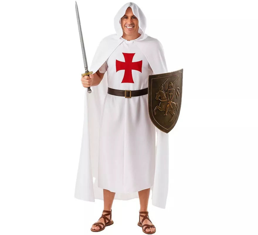 Translation missing: it.Disfraz de Templario Blanco para hombre