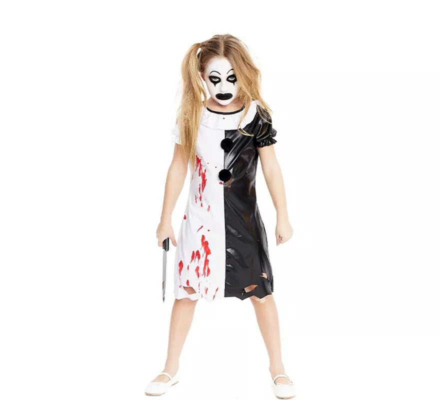 Translation missing: es.Disfraz de Terrifier para niña y adolescente