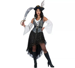 Costume da tesoro dell'alto mare in abito da donna