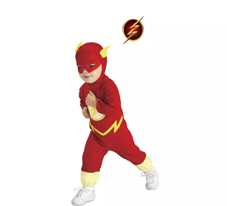 Translation missing: it.Disfraz de The Flash con gorro para bebé