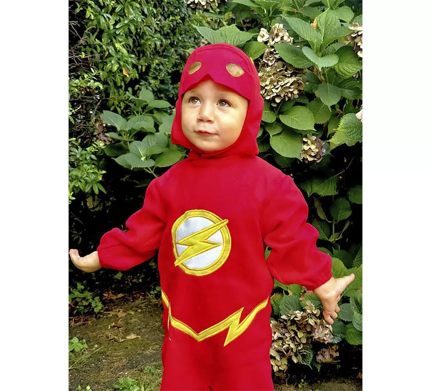 Translation missing: es.Disfraz de The Flash con gorro para bebé