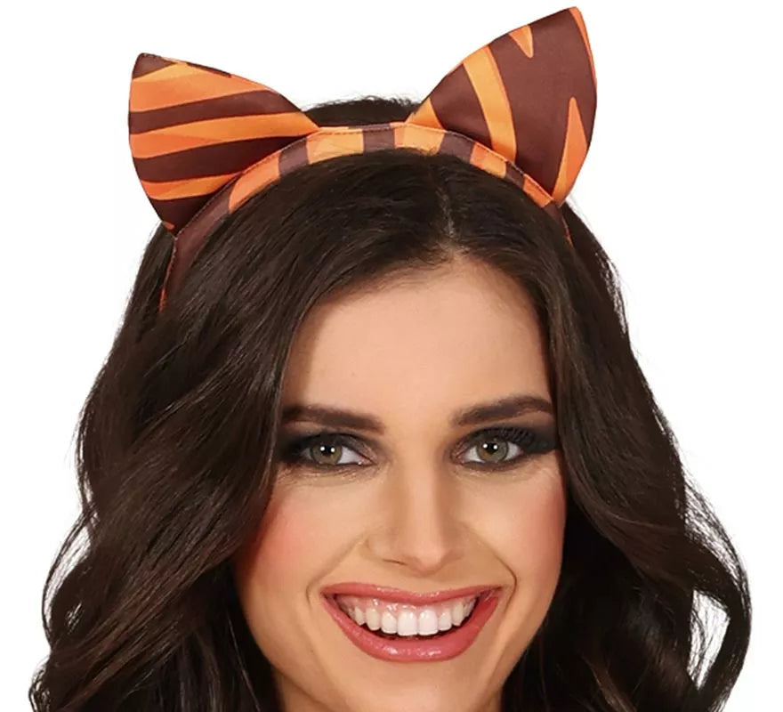 Translation missing: it.Disfraz de Tigre con diadema y cola para mujer