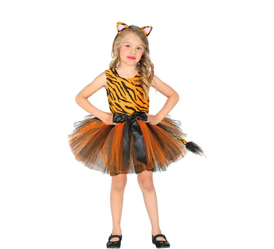 Translation missing: it.Disfraz de Tigre con Tutú y Lazo para niña