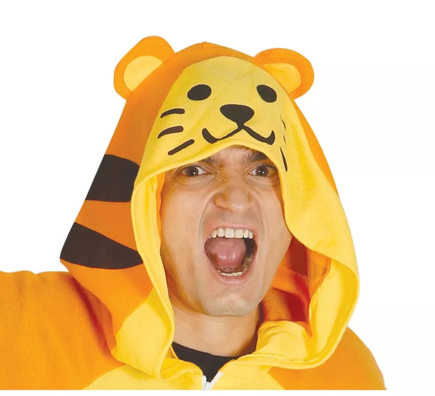 Translation missing: es.Disfraz de Tigre de tiro largo para adulto