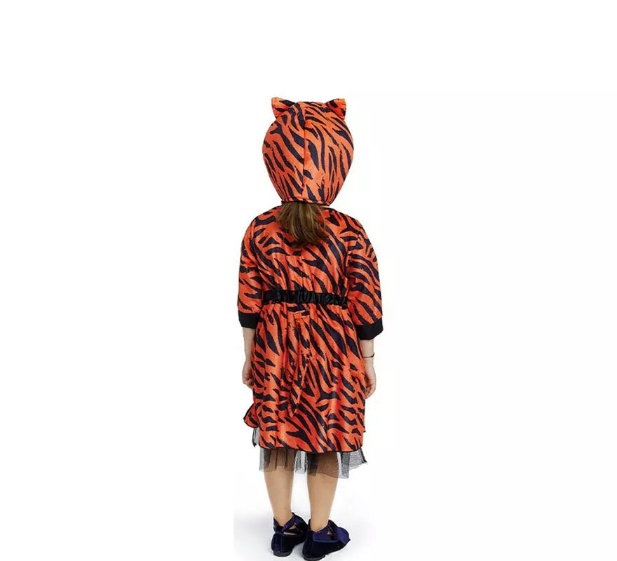 Translation missing: es.Disfraz de Tigresa en vestido naranja para bebé y niña
