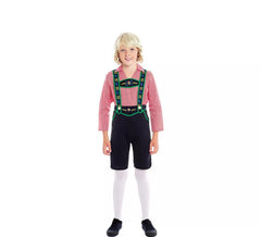 Costume tirolese con pantalone nero per bambino
