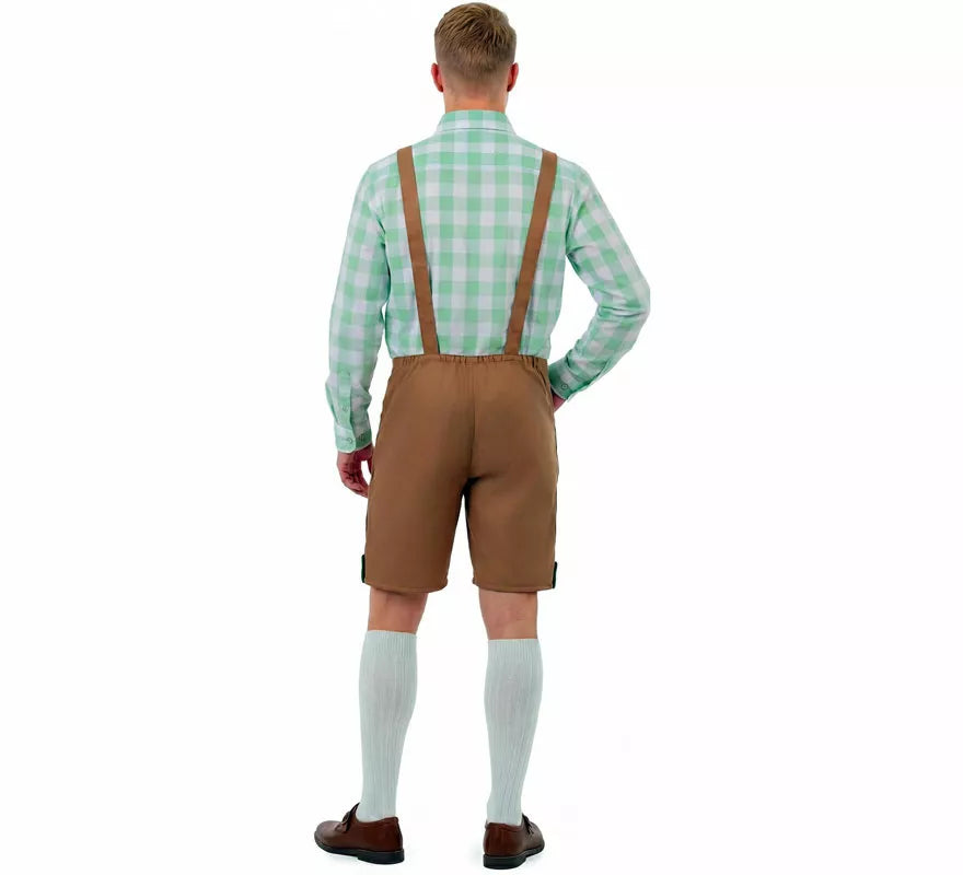 Disfraz de Tirolés marrón para hombre