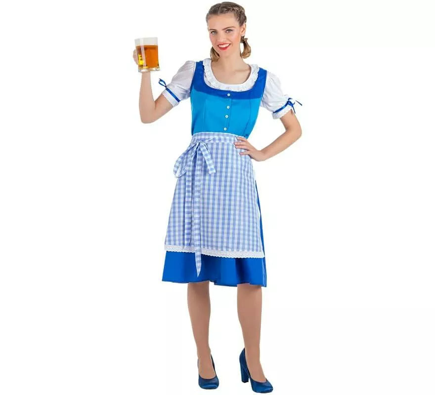 Translation missing: es.Disfraz de Tirolesa Azul para mujer