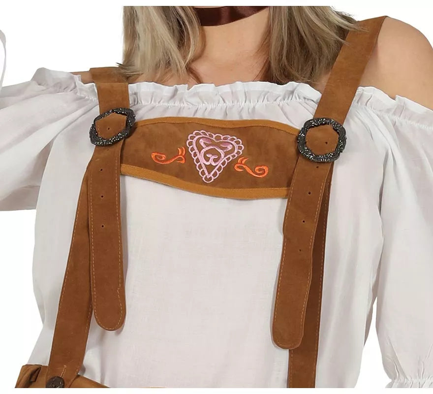 Translation missing: es.Disfraz de Tirolesa marrón para mujer
