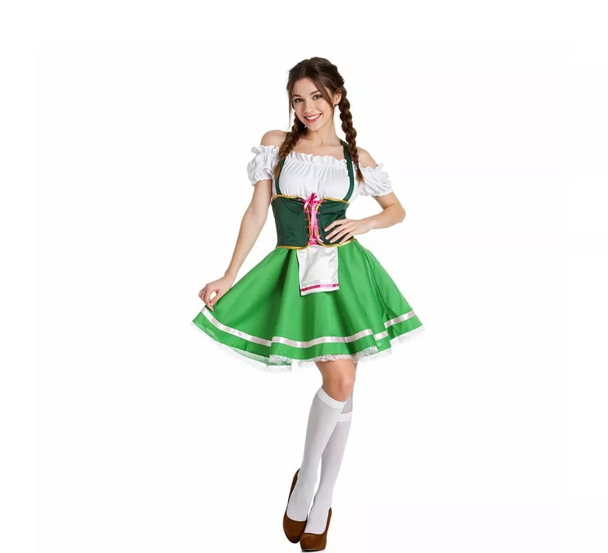 Translation missing: es.Disfraz de Tirolesa Verde para mujer