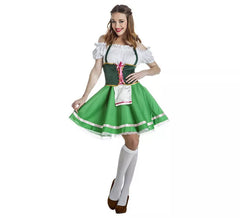 Costume verde con zip-line per una donna