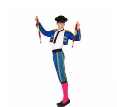 Costume blu da matador per un uomo
