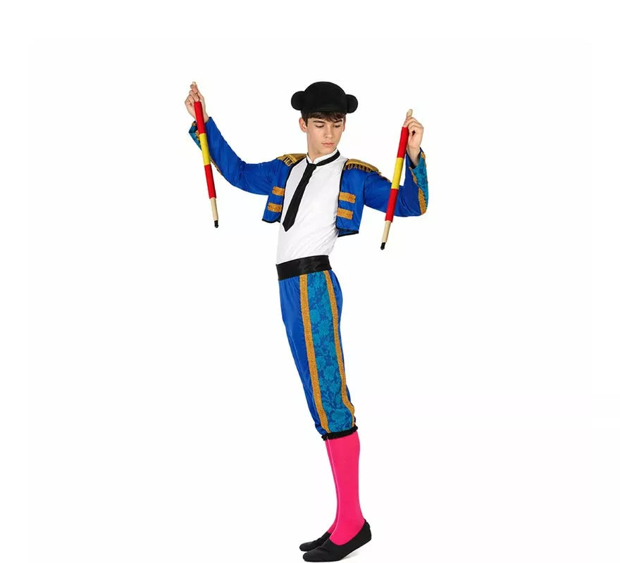 Translation missing: it.Disfraz de Torero Azul para Hombre