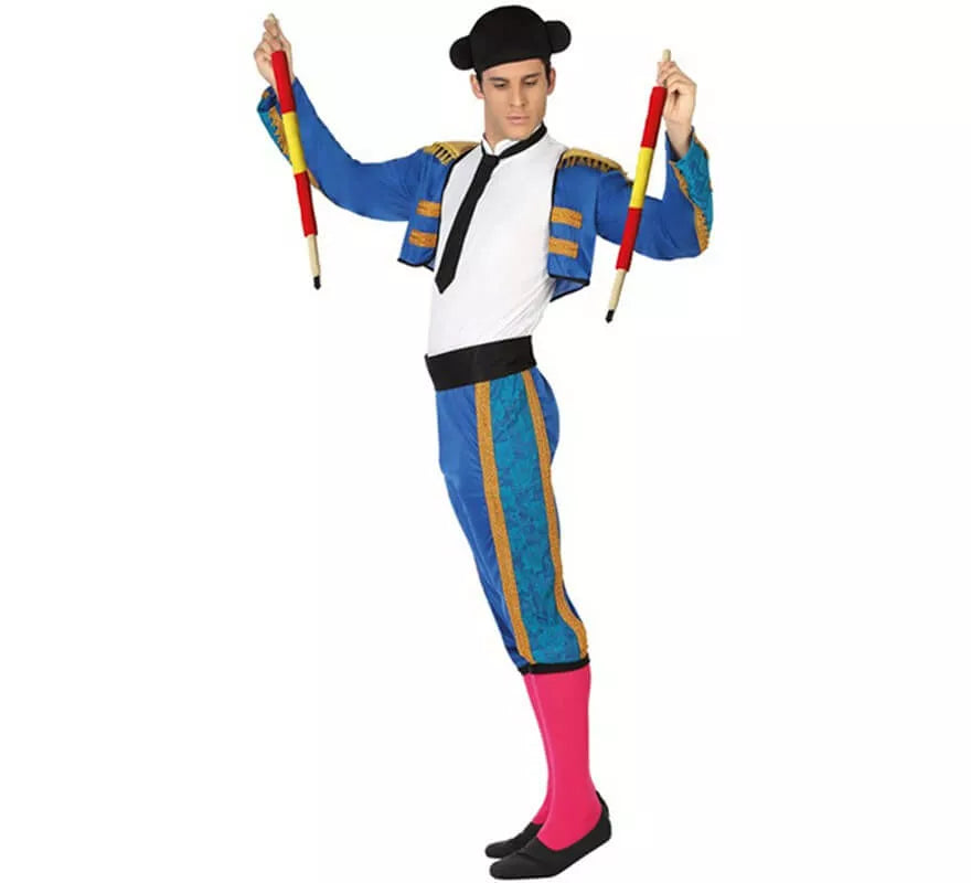 Translation missing: it.Disfraz de Torero Azul para Hombre