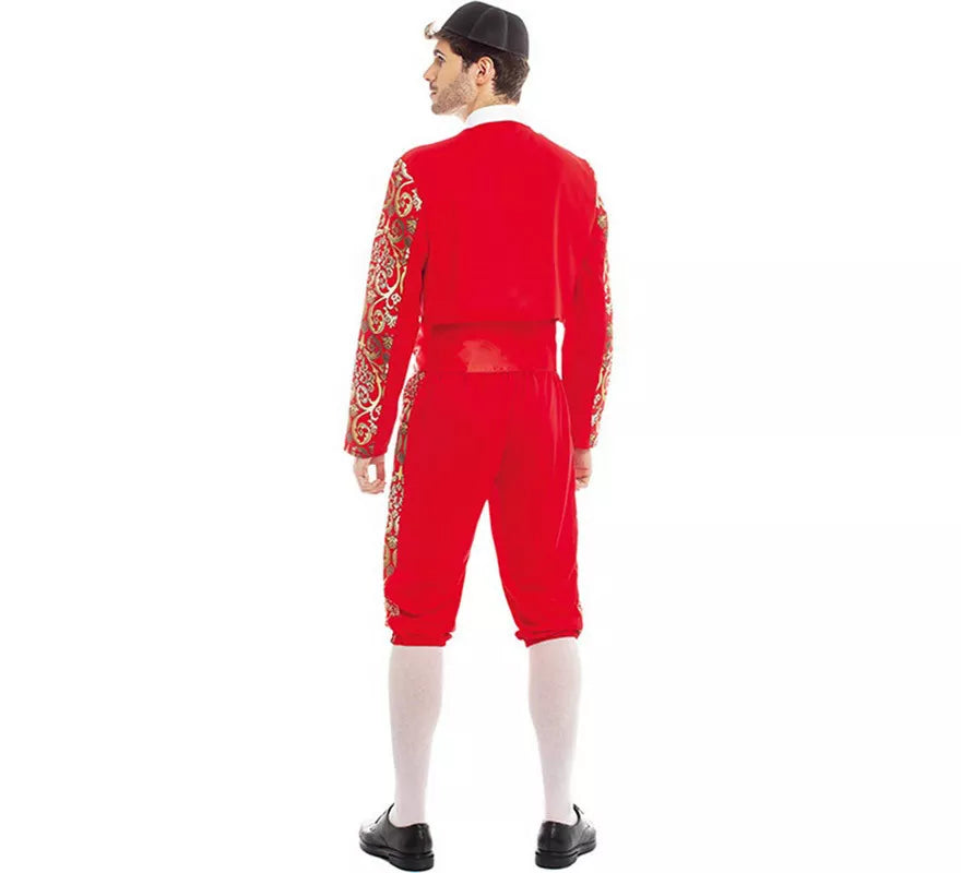 Translation missing: it.Disfraz de Torero rojo Español para hombre