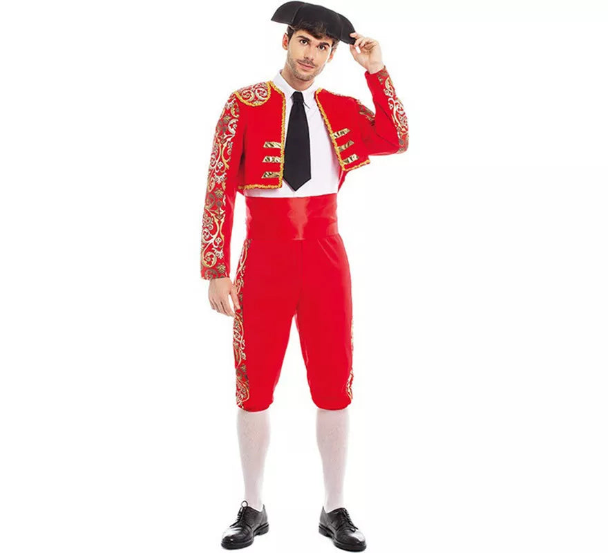 Translation missing: it.Disfraz de Torero rojo Español para hombre