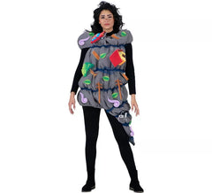 Costume da Tornado grigio con accessori per adulto