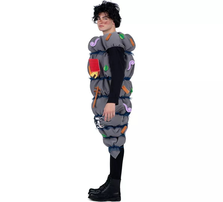 Translation missing: it.Disfraz de Tornado gris con accesorios para adulto