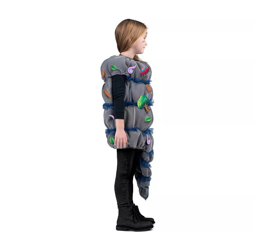 Translation missing: it.Disfraz de Tornado gris con accesorios para niños