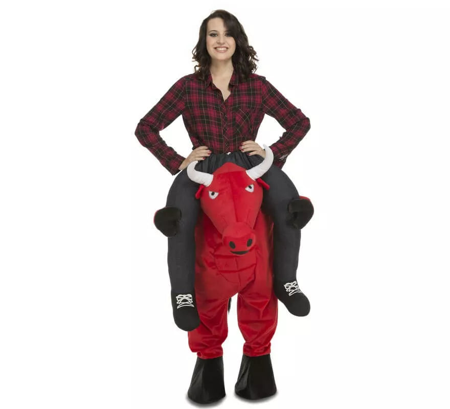 Translation missing: it.Disfraz de Toro Rojo a hombros para adultos