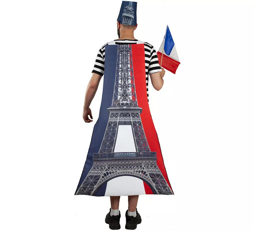Disfraz de Torre Eiffel de París para adultos