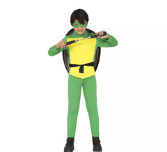 Costume da tartaruga da battaglia per bambini con zaino