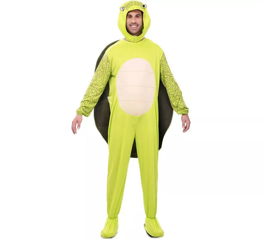 Translation missing: it.Disfraz de Tortuga verde con caparazón para adulto
