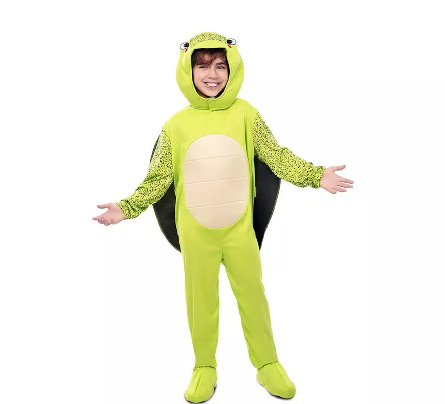 Translation missing: it.Disfraz de Tortuga verde con caparazón para niños