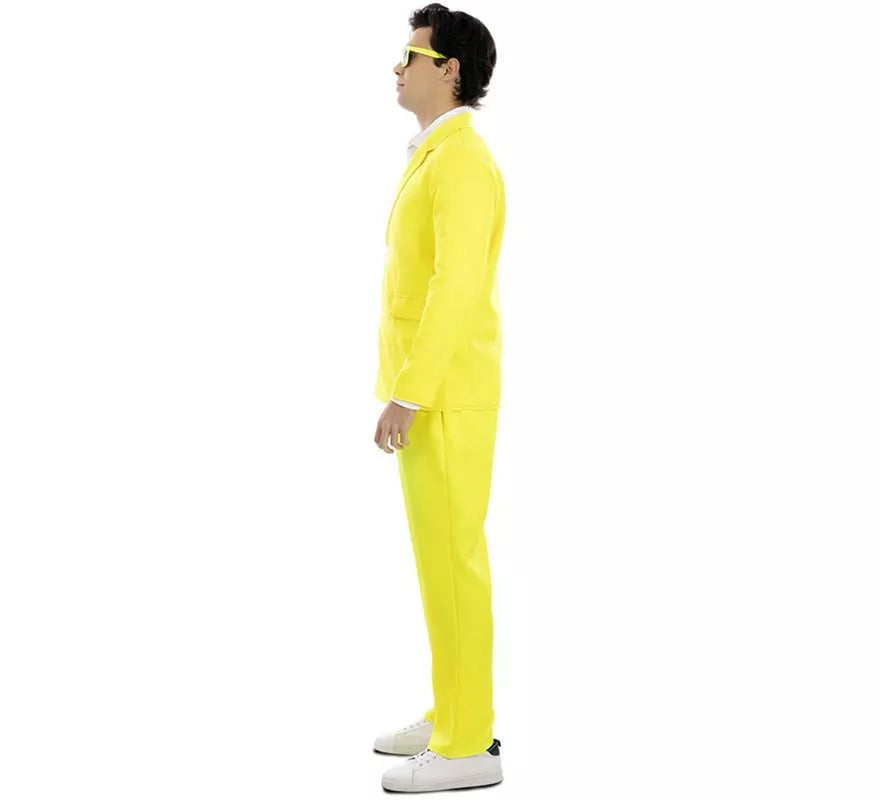 Translation missing: es.Disfraz de Traje Neón amarillo para hombre