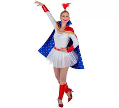 Costume trappezzista con mantello per donna