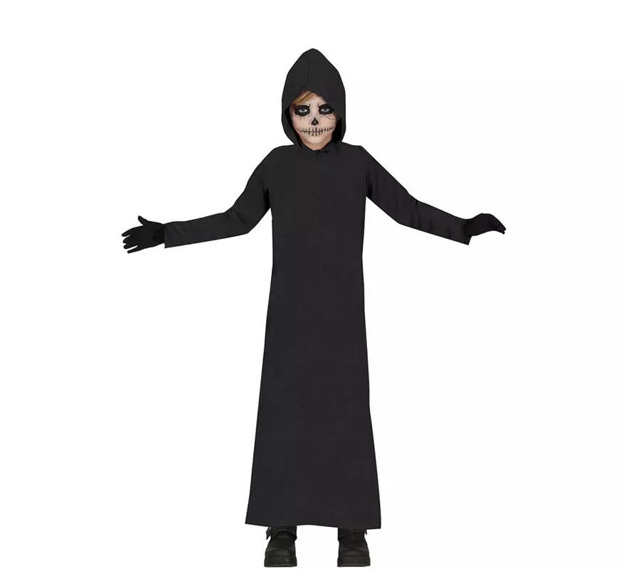 Translation missing: it.Disfraz de Túnica de la Muerte con Capucha negra para niños