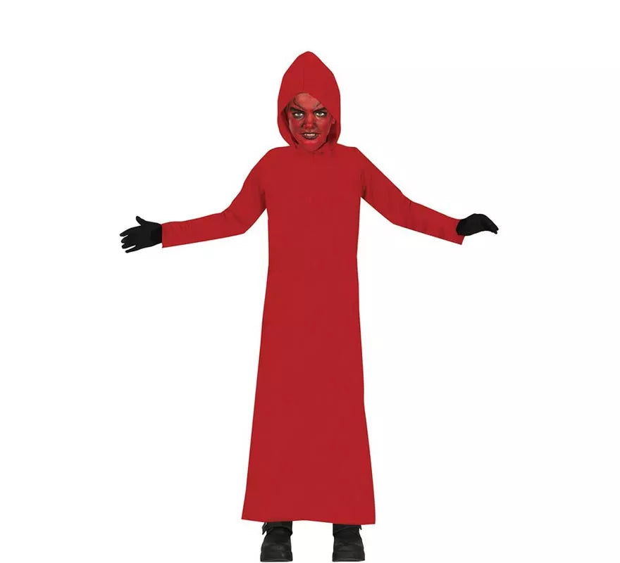 Translation missing: it.Disfraz de Túnica Demonio con Capucha roja para niños