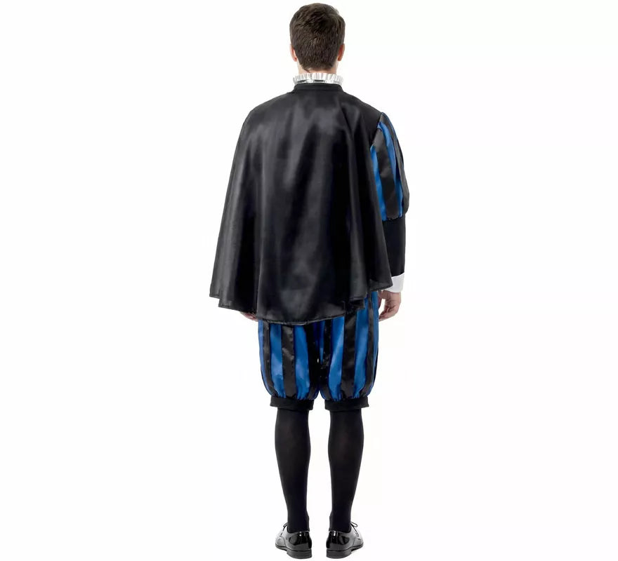 Translation missing: it.Disfraz de Tuno azul con Capa para hombre