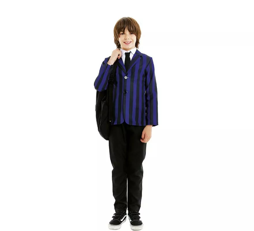Translation missing: it.Disfraz de Uniforme de Colegio Tenebroso para niño y adolescente