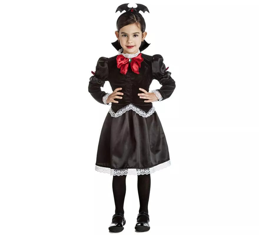 Translation missing: it.Disfraz de Vampira Gótica oscura para niña