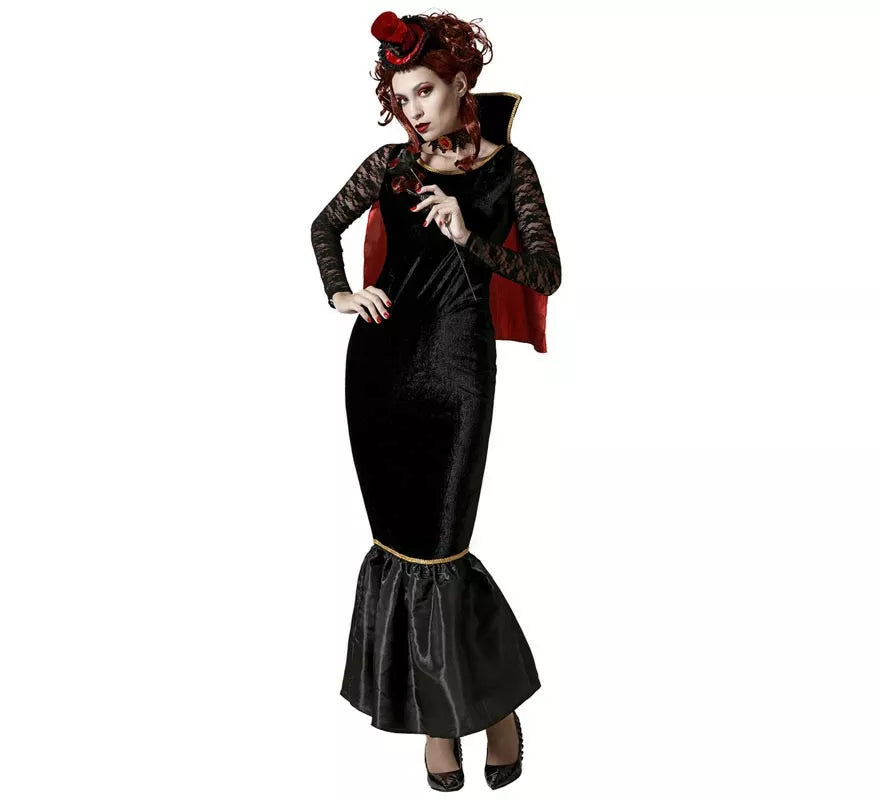 Translation missing: es.Disfraz de Vampiresa con capa para mujer