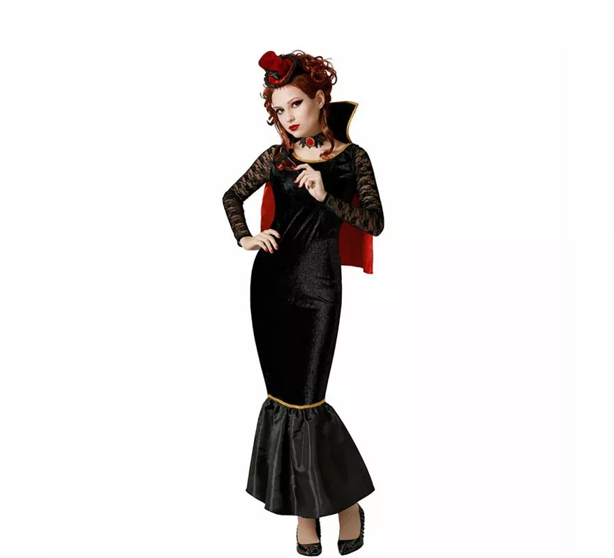 Translation missing: es.Disfraz de Vampiresa con capa para mujer