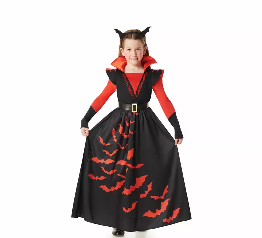 Translation missing: it.Disfraz de Vampiresa con Diadema para niña
