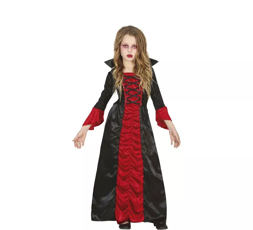 Translation missing: it.Disfraz de Vampiresa con vestido largo para niña