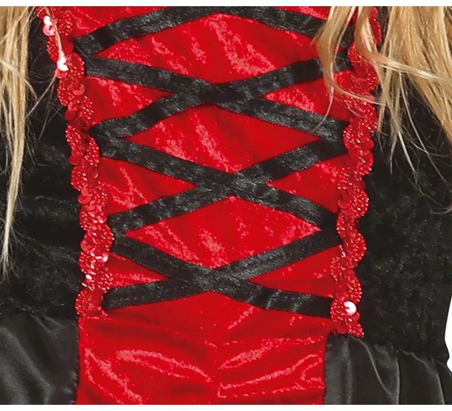 Translation missing: es.Disfraz de Vampiresa con vestido largo para niña