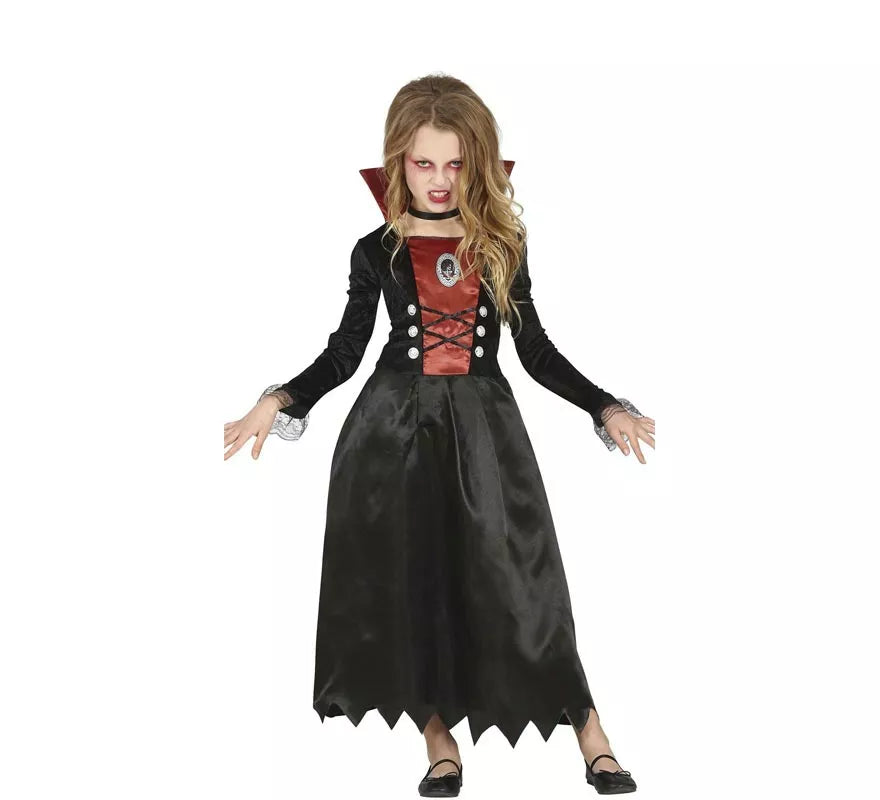 Translation missing: es.Disfraz de Vampiresa de Época para niña