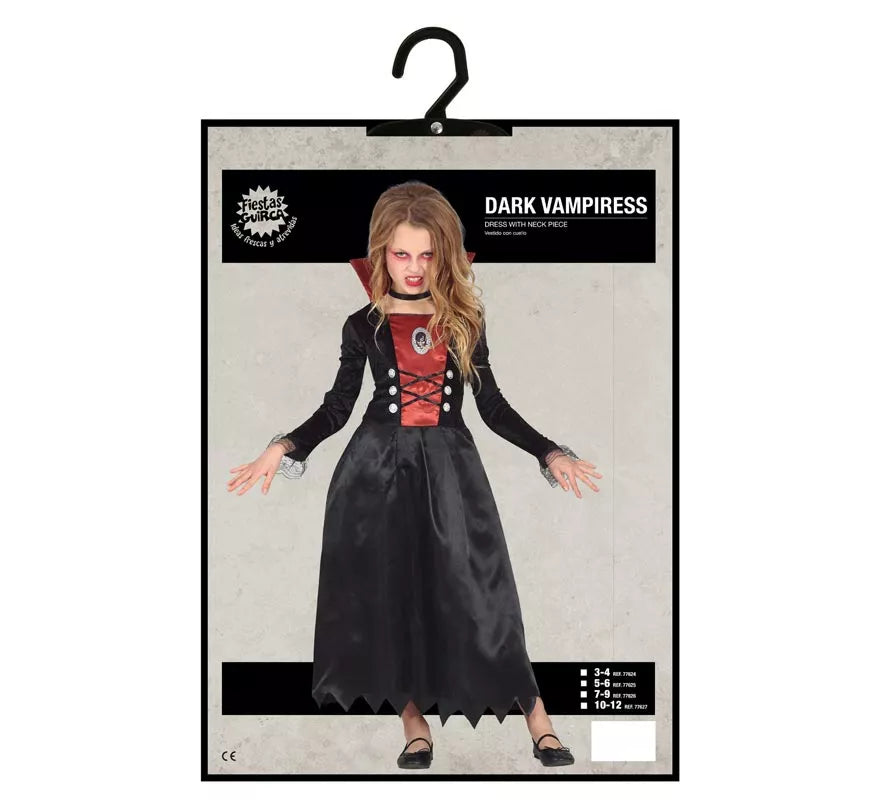 Translation missing: it.Disfraz de Vampiresa de Época para niña
