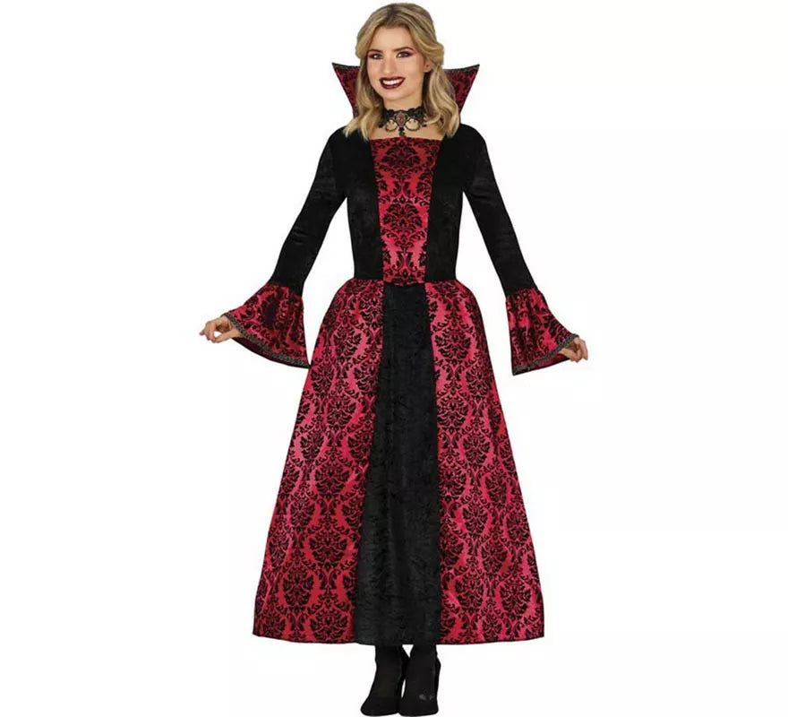 Translation missing: it.Disfraz de Vampiresa de Gótica roja para mujer