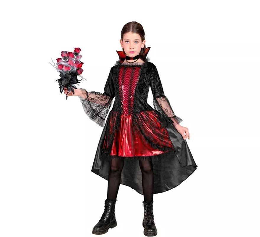 Translation missing: it.Disfraz de Vampiresa Elegante para niña