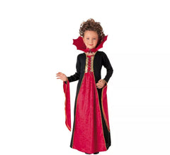 Disfraz de Vampiresa Gótica Roja para niña