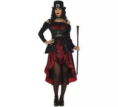Costume da vampira gotica steampunk per donna