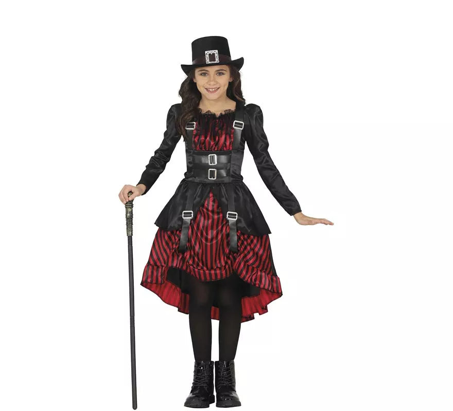 Translation missing: it.Disfraz de Vampiresa Gótica Steampunk para niña